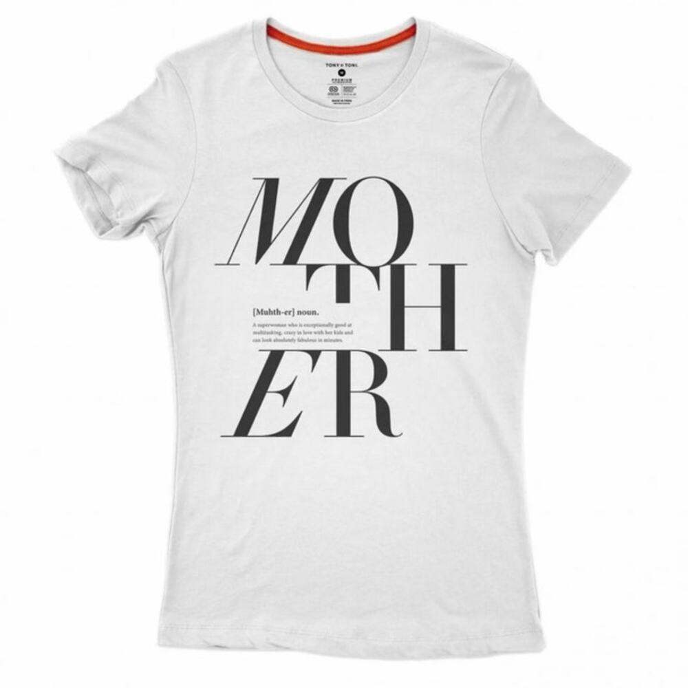 Women’s White 'MOTHER' Short Sleeve Graphic Tee